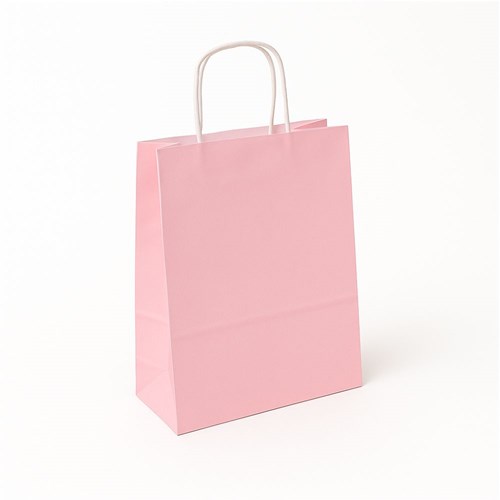 Pakiet - Torba papierowa na prezent 240x100x320 PASTEL. RÓŻOWA 10 szt