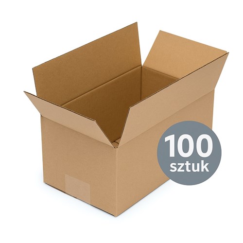 karton klapowy, pudełko tekturowe, karton 200x100x80, karton B320, pakiet 100 sztuk