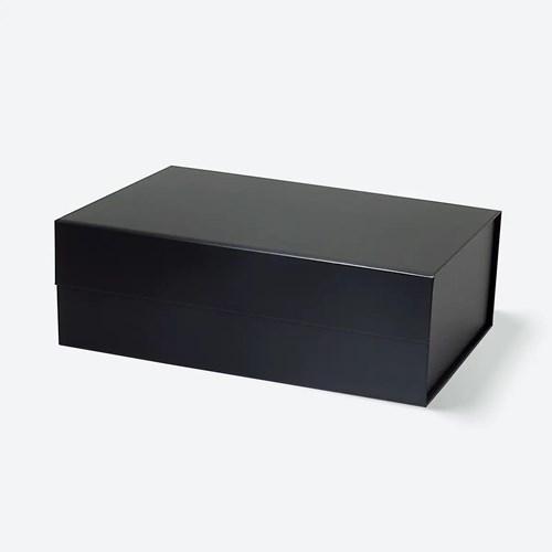 Pudełko magnetyczne 320x270x85mm Prezentowe ozdobne Czarne A4