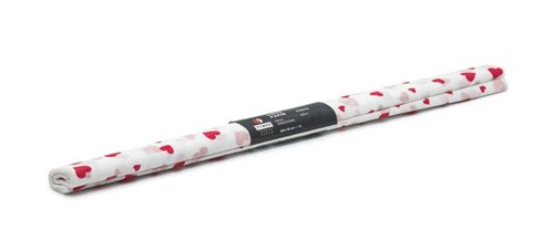 Bibuła Marszczona 50x200cm Biała w Serca