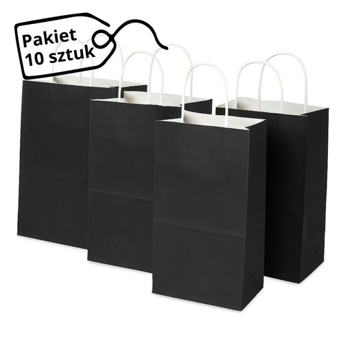 Torby Papierowe Czarne 10szt.