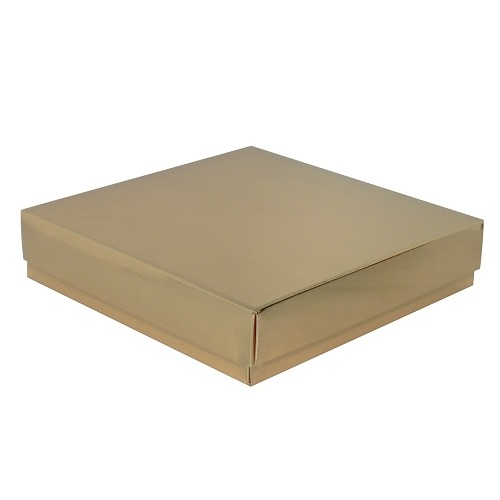 Złote pudełko laminowane