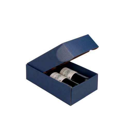 niebieskie pudełko na wino