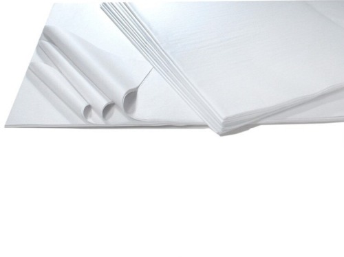 Bibuła prasowana gładka biała w arkuszach