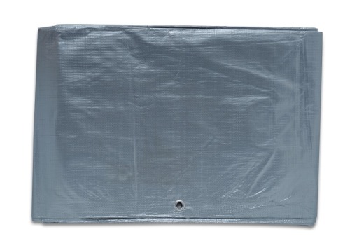 Srebrno-brązowa plandeka