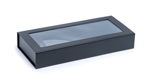 Pudełko Magnetyczne Czarne Okienko 345x150x55mm (zew) F2 Prezentowe