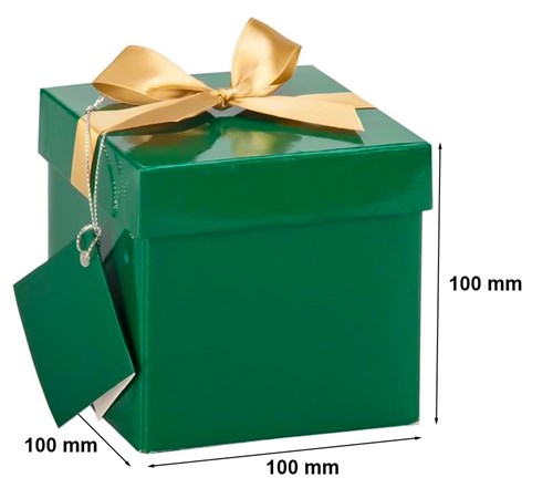 zielone pudełko składane