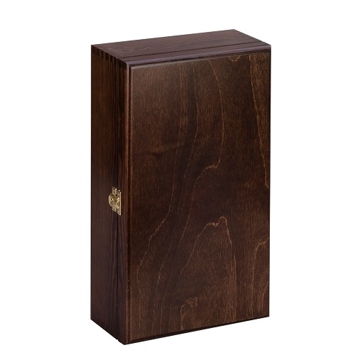 Drewniane pudełko na wino K-982 EX Brąz