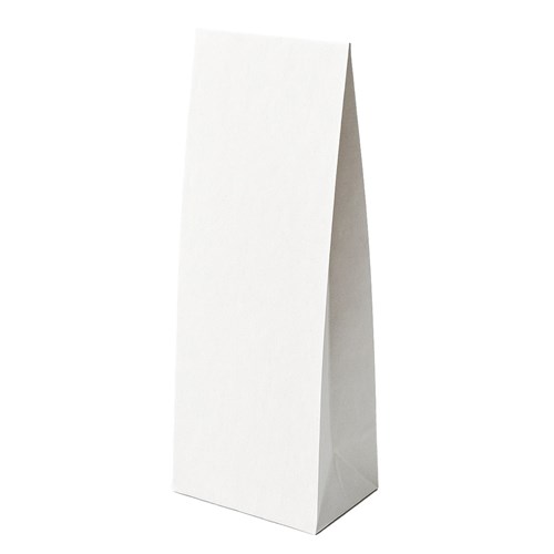 Torba papierowa KLOCKOWA 120X90X360 / BIAŁA - Pakiet 10 szt