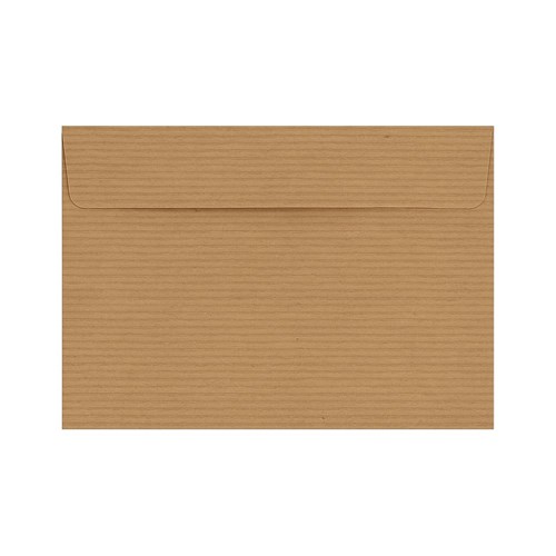 Koperty B6 HK/  Kraft Prążek Ribbed / 120g a50