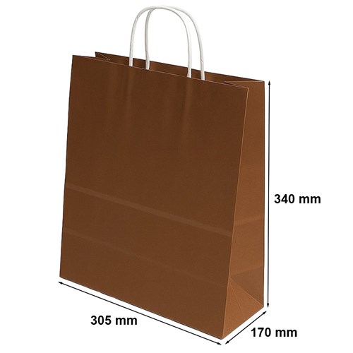 Torebka Papierowa Czekoladowa