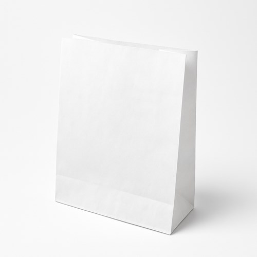 Torba papierowa KLOCKOWA 120x90x320 / BIAŁA 10szt