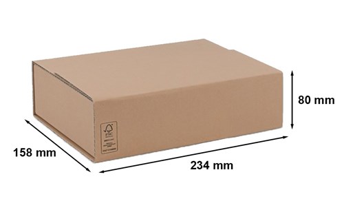 Owijka na książki tekturowa z paskiem 234x158x80mm