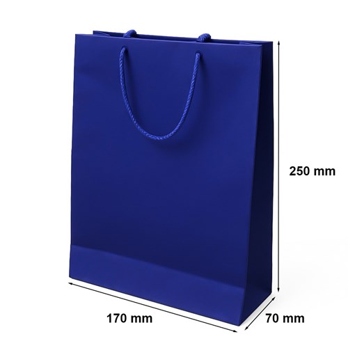 Torebka Laminowana Granatowa