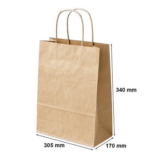 Torby Papierowe Brązowe Gładkie