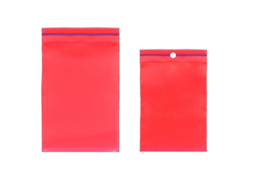 Torebka strunowa 40x60mm/0,050mm CZERWONA 100szt