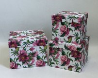 Zestaw pudełek KWADRAT KWIATY (3 szt)