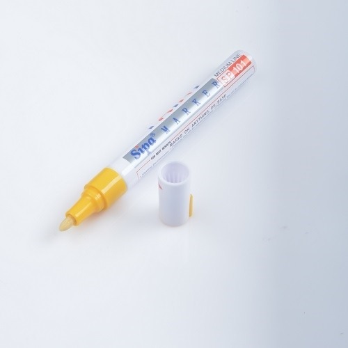 Pisak z farbą SP101, medium, kolor: żółty