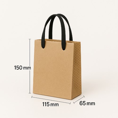 Torba papierowa Luxe Kraft EKO 115×65×150 mm – elegancja i ekologia