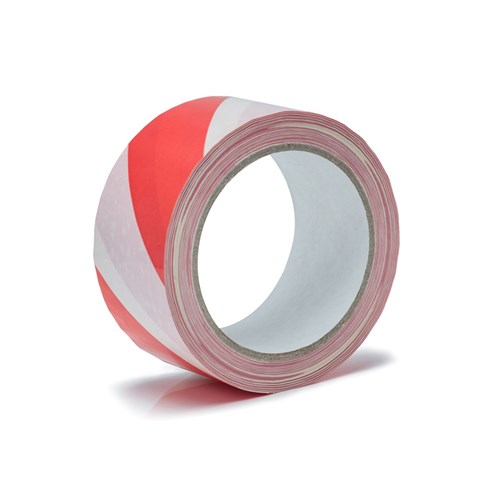 Taśmy ostrzegawcze w kolorze biało czerwonym