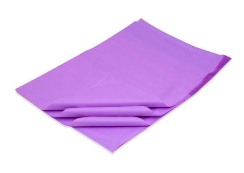 Arkusze gładkiej bibuły prezentowej w kolorze fioletowym