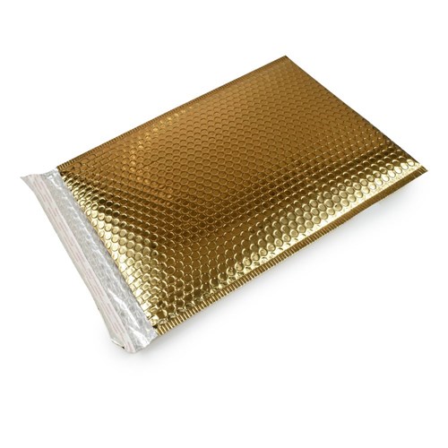 Koperta bąbelkowa metaliczna złota 180x250 mm
