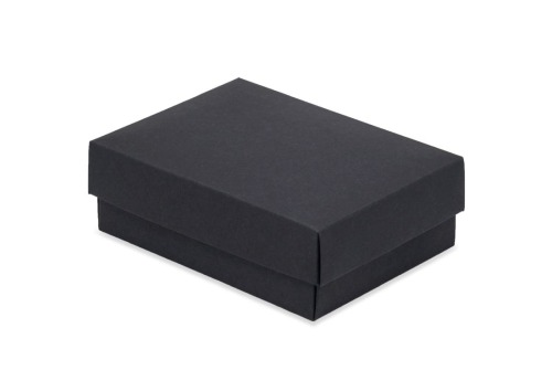czarne pudełko kartonowe