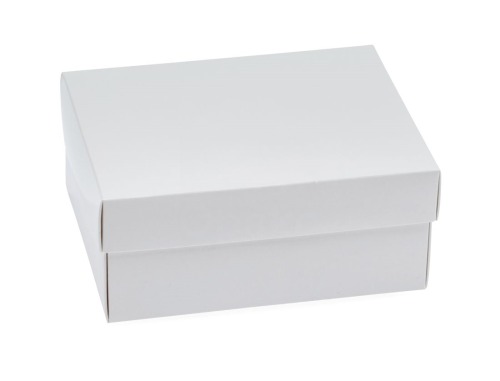 Białe pudełko laminowane A6