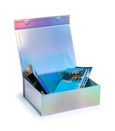 Pudełko Magnetyczne Holograficzne 330x255x115mm(zew)A4 Prezentowe