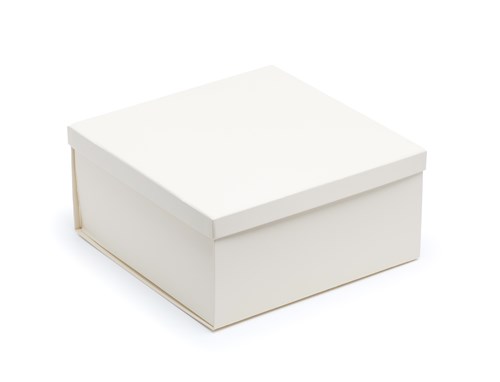 Pudełko Składane z Wieczkiem Kość Słoniowa 300x300x140mm Prezentowe