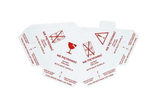 Stożek Ostrzegawczy 195x260mm Biało-czerwony