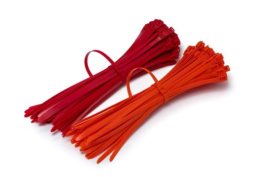 Opaski Zaciskowe niski profil 400/10 Pomarańczowe