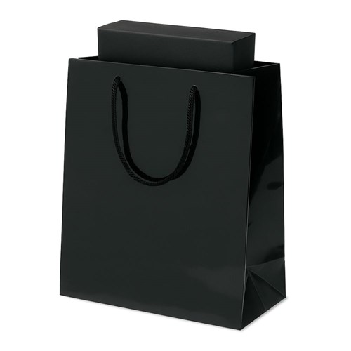 Czarna torba upominkowa Prestige