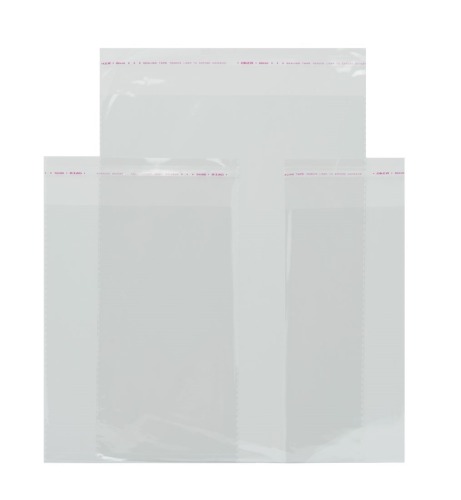 Woreczki foliowe z paskiem 50x55+5cm 100szt