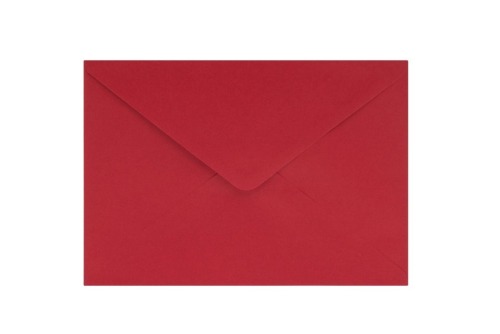 Głęboka czerwień kopert ozdobnych o gramaturze 160g