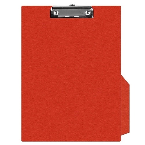 Clipboard PVC A4 z kieszonką czerwony