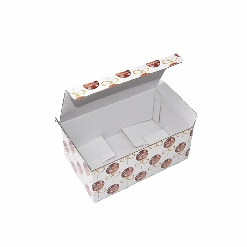 Pudełko kartonowe z motywem świątecznym o wymiarach 250x150x100