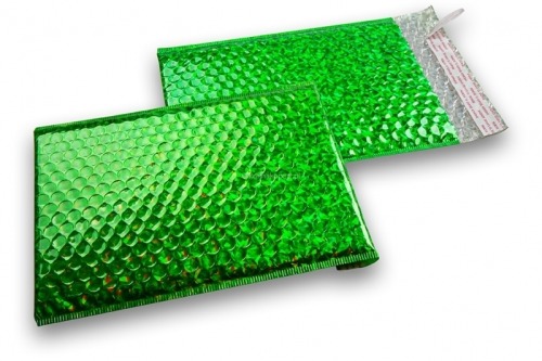Koperta bąbelkowa DVD Hologramiczna Zielona