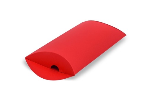 duże czerwone pudełko poduszka