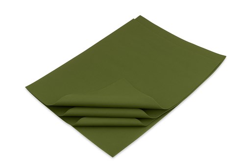 Bibuła ozdobna 20g 38x50cm Zielona Oliwkowa – dekoracyjna –100 arkuszy
