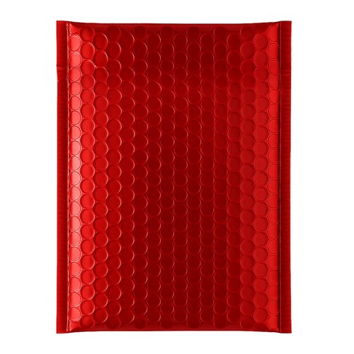 Koperta metaliczna bąbelkowa czerwona 180x250 mm