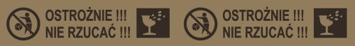 Taśma Papierowa Ostrożnie Nie Rzucać 50mm/45m