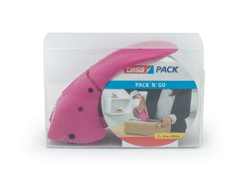 Dyspenser do taśm pakowych PACK 'N 'GO RÓŻOWY