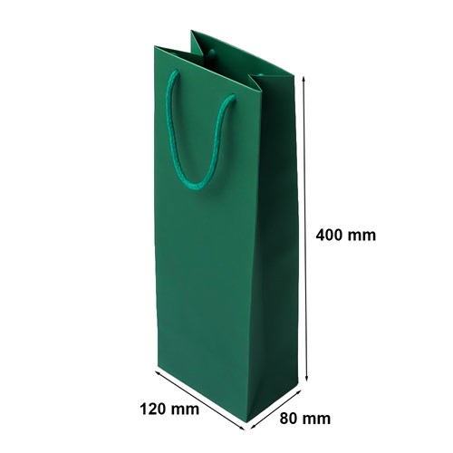Torba Papierowa Na Wino Zielona