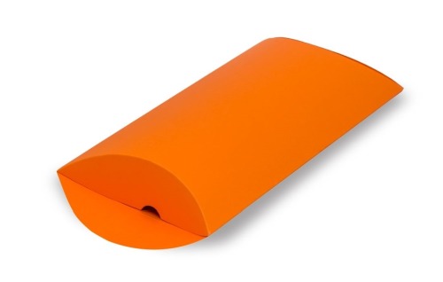 pomarańczowe pudełko poduszka