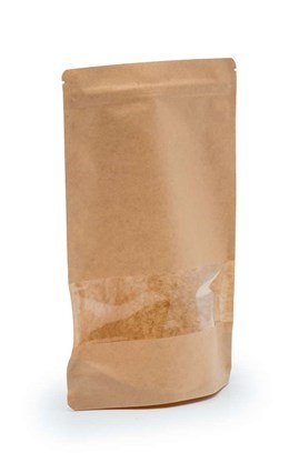 Doypack LIGHT KRAFT 750ml Małe Okno - 25 szt.