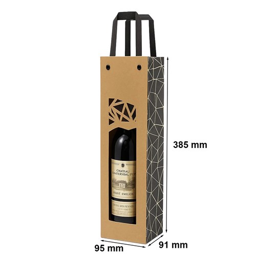 Torba 1 WINO Z OKNEM 95x91x385mm Ecru-Noir