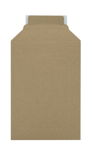 Koperta tekturowa B5 175x250 mm brązowa 450 g z paskiem samoprzylepnym