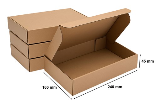 Kartony Wykrojnikowe 240x16x45 mm Paczkomat Inpost Gabaryt XS 100 szt.