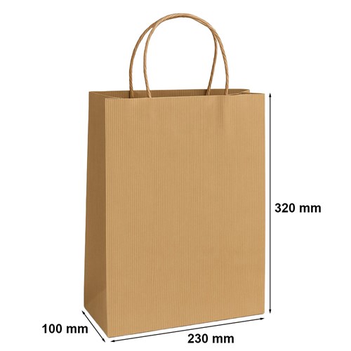 torba z tektury karbowanej